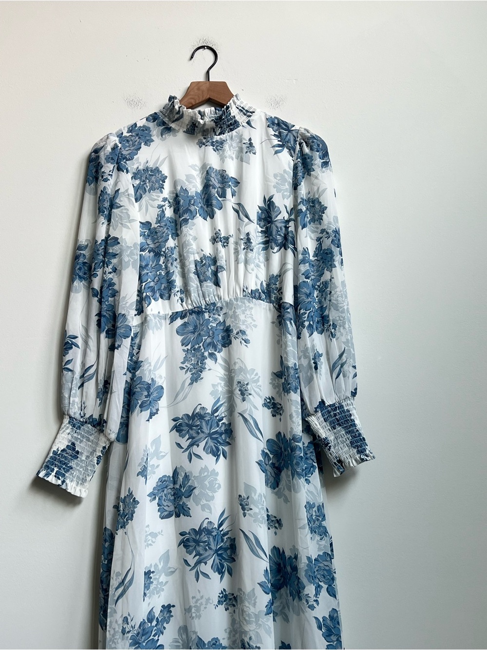 Baltic Born Maxi Dress Blue Floral Luciana Boho Romantic Ethereal Event Whimsy - Picture 5 of 16